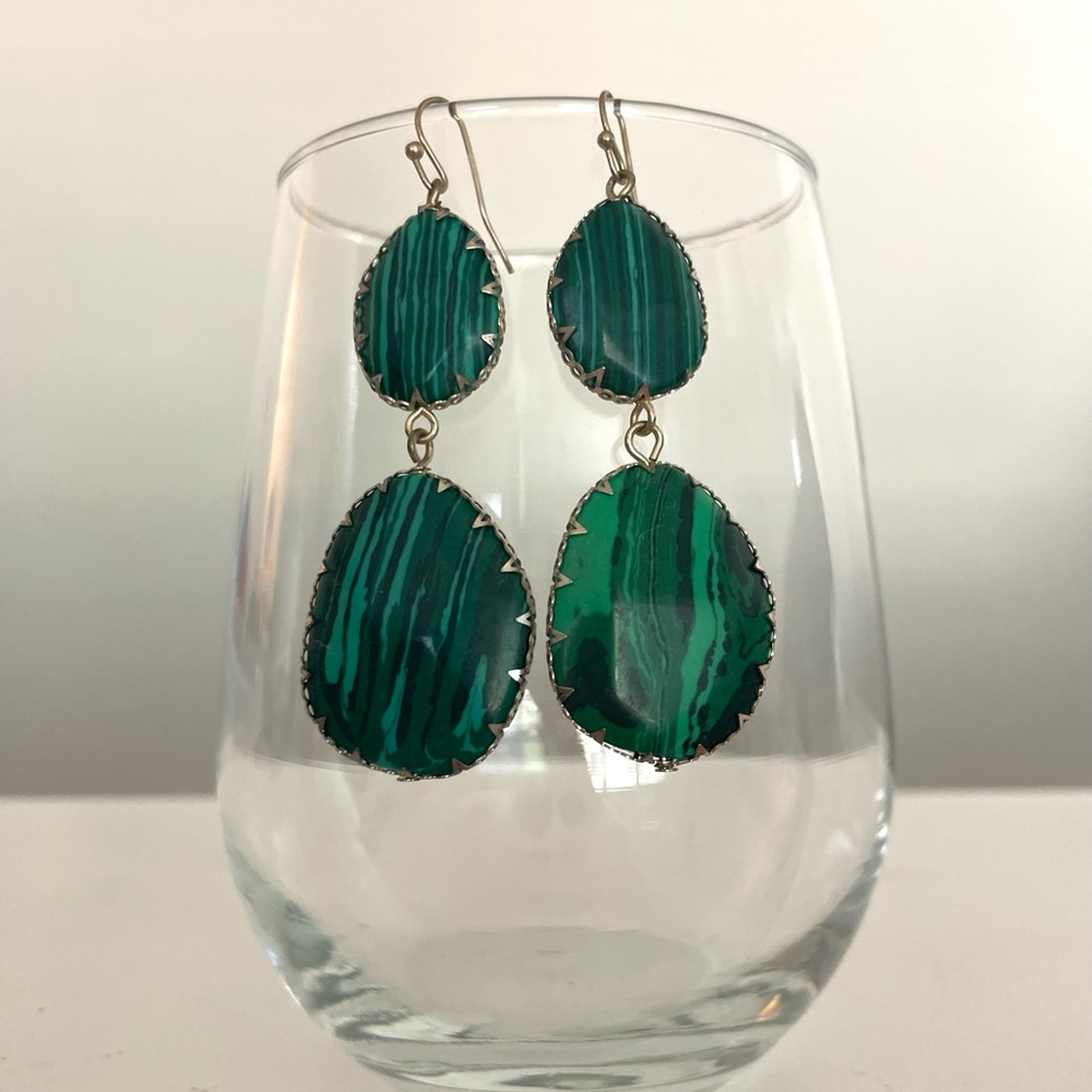 Baublebar emerald earrings
